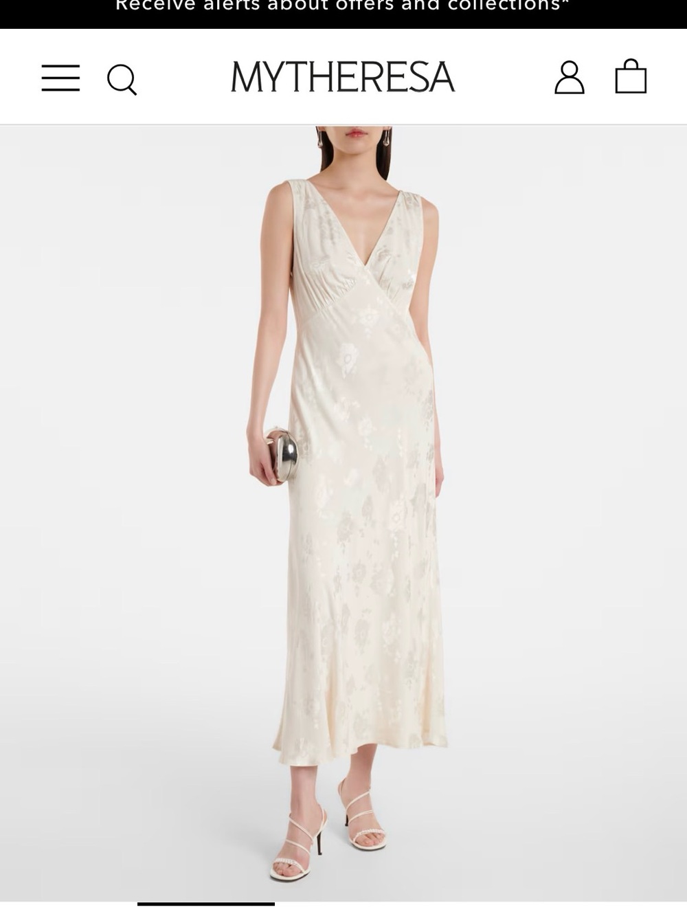 RIXO Sadrine Floral Jacquard midi dress